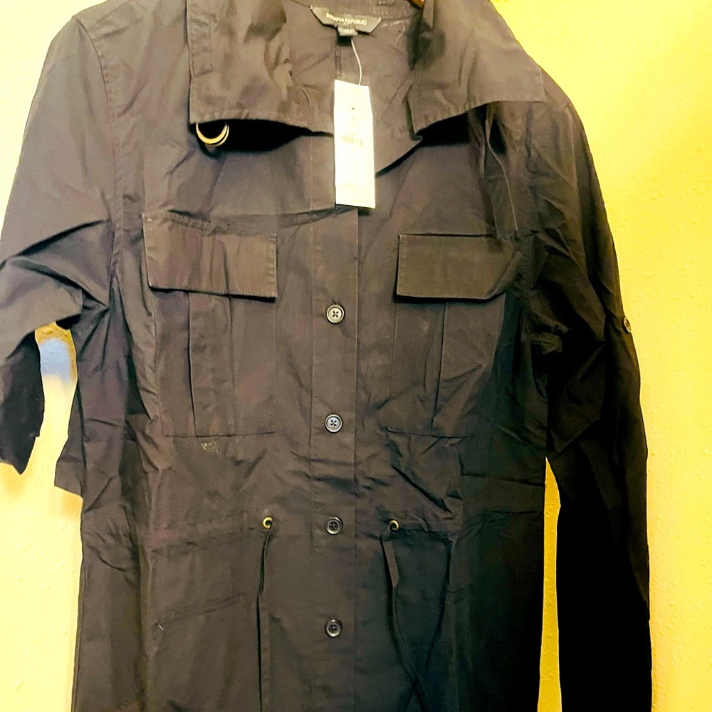 Banana Republic trench dress size M Medium with tags and bag.